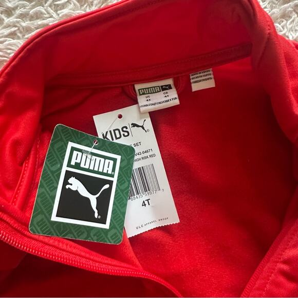 Puma Toddler Boy’s Red and Navy Track Suit Size 4T NWT - Picture 6 of 9